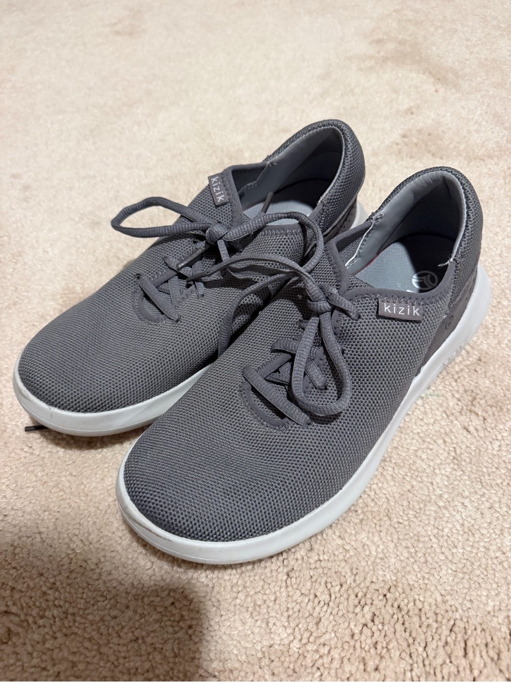 Kizik Women’s Gray Slip-On Knit Sneakers
